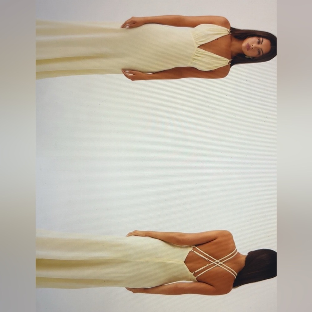 Elegant Yellow Maxi Dress